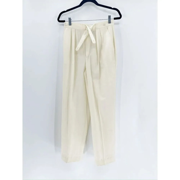 Urban Outfitters Pants - Urban Outfitters Fundamental Things Casual Pants Women Size 12 Cream 90s Pleated